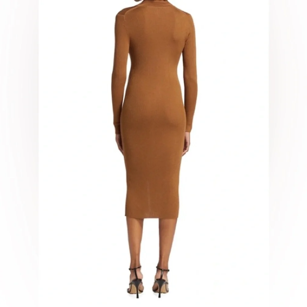 Alice and Olivia Button Up Rib Knit Dress NWT - Picture 4 of 11